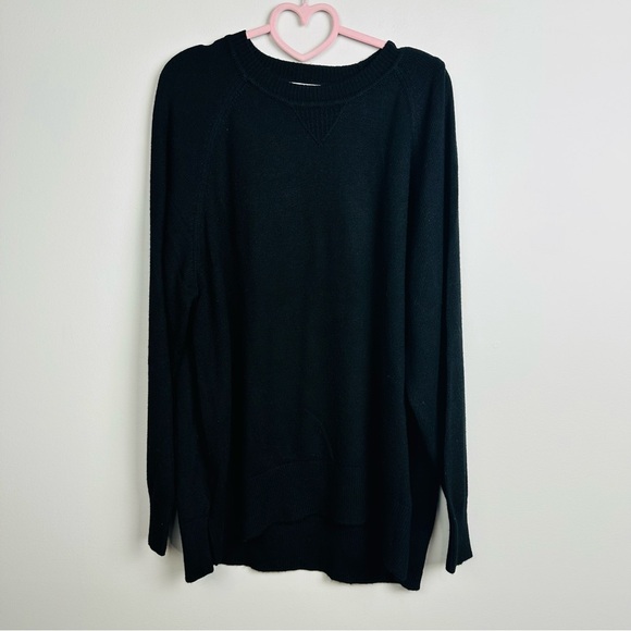 Reiss NWT Black Gina Flippy Knit Textured Sweater SIze US 10 - Picture 2 of 9